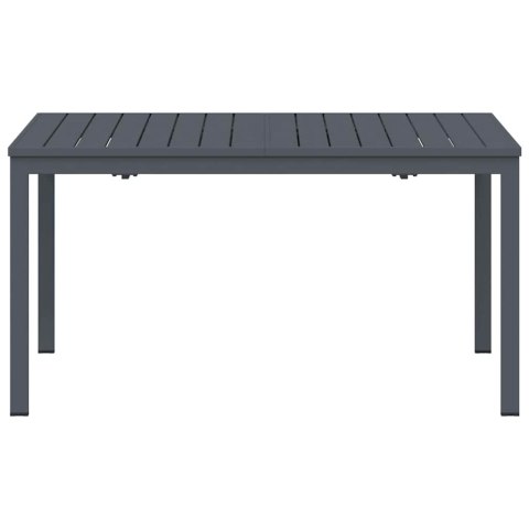 VidaXL Stół patio Antracyt 180 x 80 x 74 cm Stal malowana proszkowo