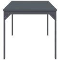 VidaXL Stół patio Antracyt 180 x 80 x 74 cm Stal malowana proszkowo