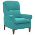 VidaXL fotel Turkusowy Aksamit