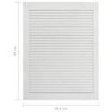 DRZWI ŻALUZJOWE 2SZT DREWNO SOSNOWE BIAŁE 69X49,4CM