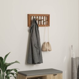 VidaXL Hak na płaszcze Naturalny 50 x 10 x 25 cm Lite drewno mahoniowe