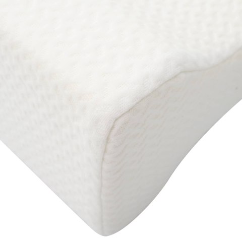 VidaXL Knee Pillow Biały Pianka z pamięcią i poliester