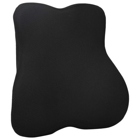 VidaXL Poduszka pod plecy Czarny Pianka z pamięcią 40 x 40 x 11 cm