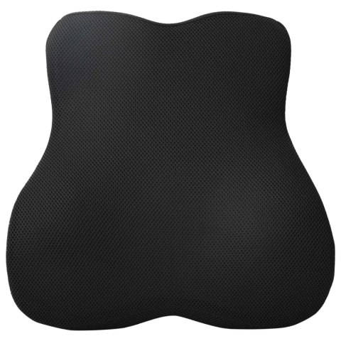 VidaXL Poduszka pod plecy Czarny Pianka z pamięcią 40 x 40 x 11 cm