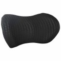 VidaXL Poduszka pod plecy Czarny Pianka z pamięcią 46 x 24 x 11 cm