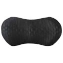 VidaXL Poduszka pod plecy Czarny Pianka z pamięcią 46 x 24 x 11 cm
