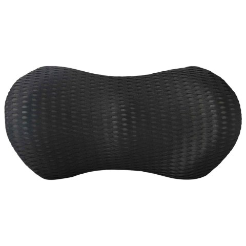 VidaXL Poduszka pod plecy Czarny Pianka z pamięcią 46 x 24 x 11 cm