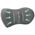 VidaXL Poduszka pod plecy Szary Pianka z pamięcią 47,5 x 23 x 12 cm