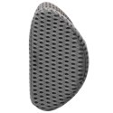 VidaXL Poduszka pod plecy Szary Pianka z pamięcią 47,5 x 23 x 12 cm