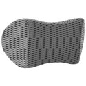 VidaXL Poduszka pod plecy Szary Pianka z pamięcią 47,5 x 23 x 12 cm