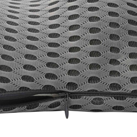 VidaXL Poduszka pod plecy Szary Pianka z pamięcią 47,5 x 23 x 12 cm