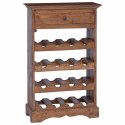 VidaXL Regał na wino 55 x 23 x 85 cm Lite drewno mahoniowe