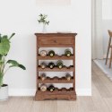 VidaXL Regał na wino 55 x 23 x 85 cm Lite drewno mahoniowe