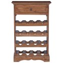 VidaXL Regał na wino 55 x 23 x 85 cm Lite drewno mahoniowe