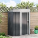VidaXL Schowki ogrodowe Antracyt 137 x 81 x 180 cm Metal