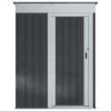 VidaXL Schowki ogrodowe Antracyt 137 x 81 x 180 cm Metal