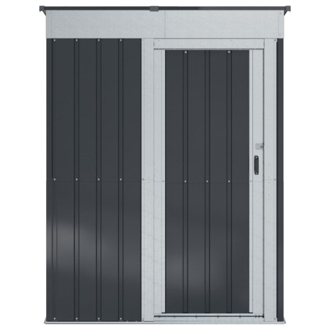 VidaXL Schowki ogrodowe Antracyt 137 x 81 x 180 cm Metal