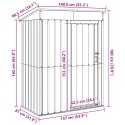 VidaXL Schowki ogrodowe Antracyt 137 x 81 x 180 cm Metal