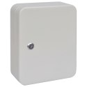 VidaXL Skrzynka na klucze Kość słoniowa 20 x 7,5 x 25 cm Stal