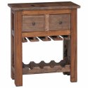 SZAFKA BRĄZOWA 60X30X70CM LITE DREWNO RECYKLINGOWE