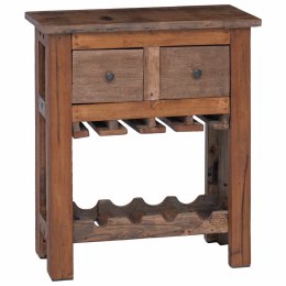 SZAFKA BRĄZOWA 60X30X70CM LITE DREWNO RECYKLINGOWE