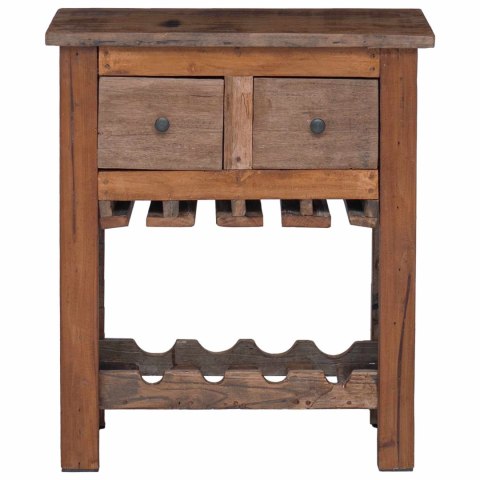SZAFKA BRĄZOWA 60X30X70CM LITE DREWNO RECYKLINGOWE