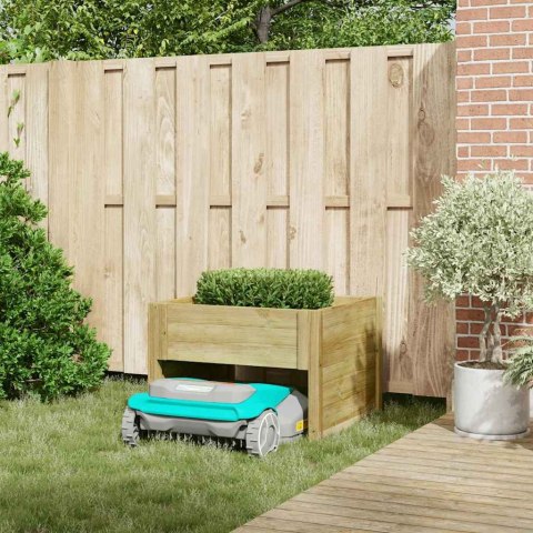 VidaXL Garaż dla kosiarki do trawnika Brązowy 79 x 73 x 56 cm