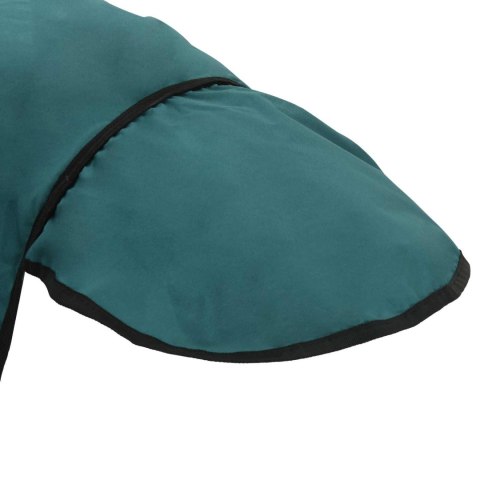 VidaXL Koc dla Koni Ciemna Zieleń i Czerń 135 cm Poliester