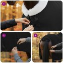 VidaXL Koc dla Koni Czarny 155 cm Polarowy fleece