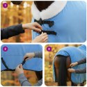 VidaXL Koc dla Koni Pełny Aqua 145 cm Polarowy fleece