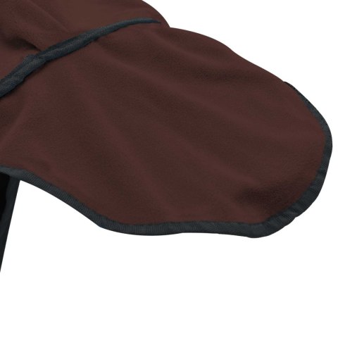 VidaXL Koc dla Koni Pełny Ciemny Brąz 155 cm Polarowy fleece