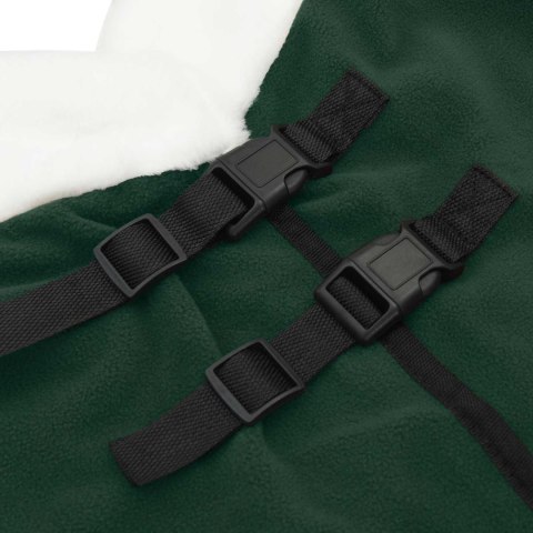 VidaXL Koc dla Koni Pełny ciemnozielony 135 cm Polarowy fleece