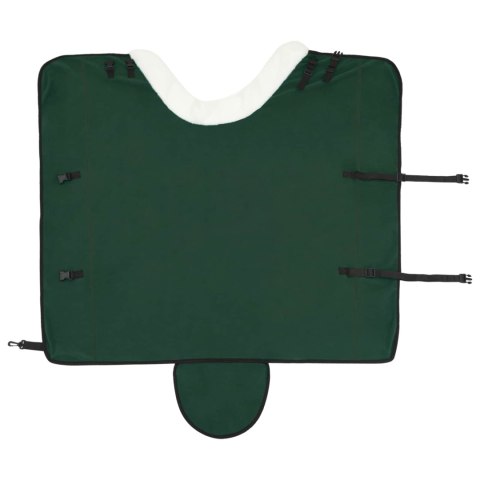 VidaXL Koc dla Koni Pełny ciemnozielony 145 cm Polarowy fleece