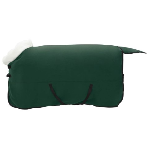 VidaXL Koc dla Koni Pełny ciemnozielony 155 cm Polarowy fleece