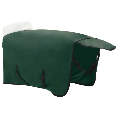 VidaXL Koc dla Koni Pełny ciemnozielony 155 cm Polarowy fleece