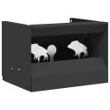 VidaXL Skrzynka na pułapkę na pociski Czarny 29 x 22 x 20 cm Stal