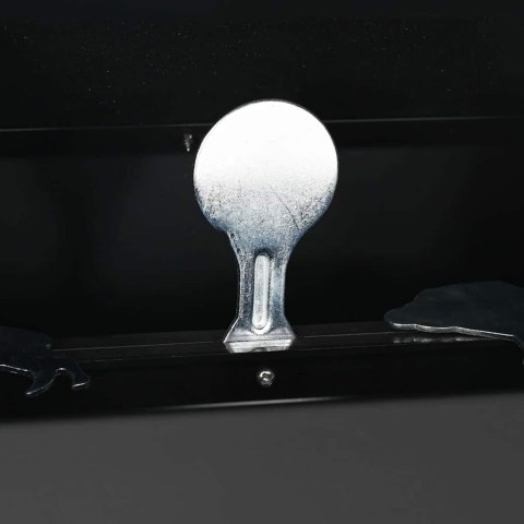 VidaXL Skrzynka na pułapkę na pociski Czarny 29 x 22 x 20 cm Stal