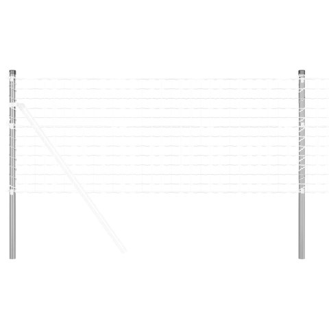 VidaXL Słupek ogrodzeniowy. 12 pcs Srebrny 120 cm