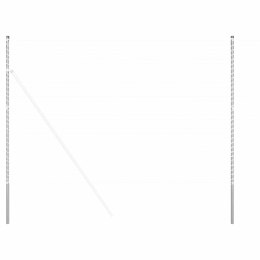 VidaXL Słupek ogrodzeniowy. 12 pcs Srebrny Stal Malowana Proszkowo