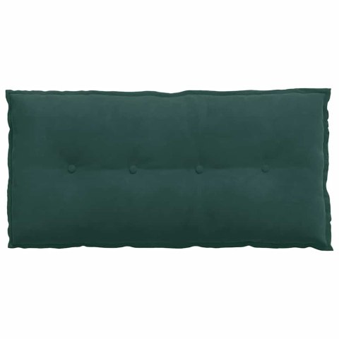 VidaXL Poduszka na plecy Ciemna zieleń 100 x 50 cm Tkanina sztruksowa