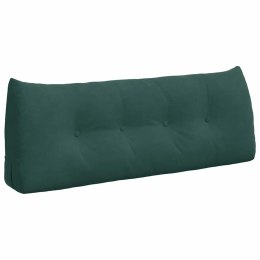 VidaXL Poduszka na plecy Ciemna zieleń 120 x 24 x 50 cm Aksamit
