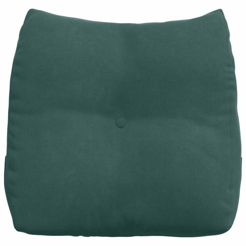 VidaXL Poduszka na plecy Ciemna zieleń 45 x 24 x 50 cm Aksamit