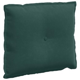 VidaXL Poduszka na plecy Ciemna zieleń 60 x 50 cm Tkanina sztruksowa