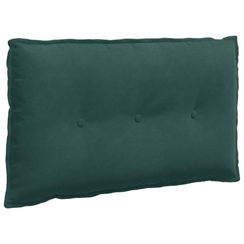 VidaXL Poduszka na plecy Ciemna zieleń 80 x 50 cm Tkanina sztruksowa