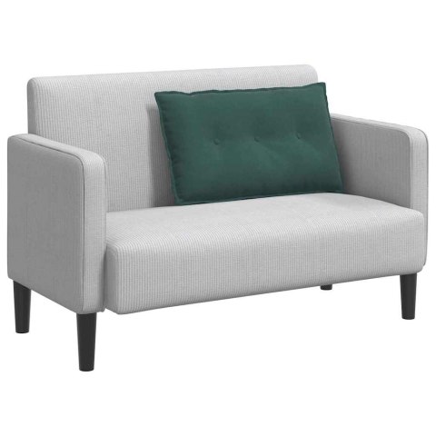 VidaXL Poduszka na plecy Ciemna zieleń 80 x 50 cm Tkanina sztruksowa