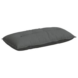 VidaXL Poduszka na plecy Ciemnoszary 100 x 19 x 50 cm tkanina