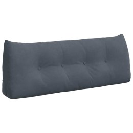 VidaXL Poduszka na plecy Ciemnoszary 120 x 24 x 50 cm Aksamit