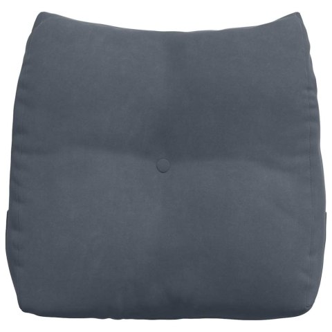 VidaXL Poduszka na plecy Ciemnoszary 45 x 24 x 50 cm Aksamit