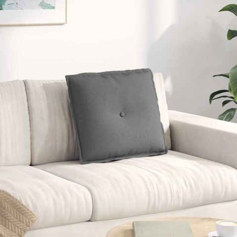 VidaXL Poduszka na plecy Ciemnoszary 50 x 19 x 45 cm tkanina