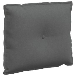 VidaXL Poduszka na plecy Ciemnoszary 60 x 19 x 50 cm tkanina